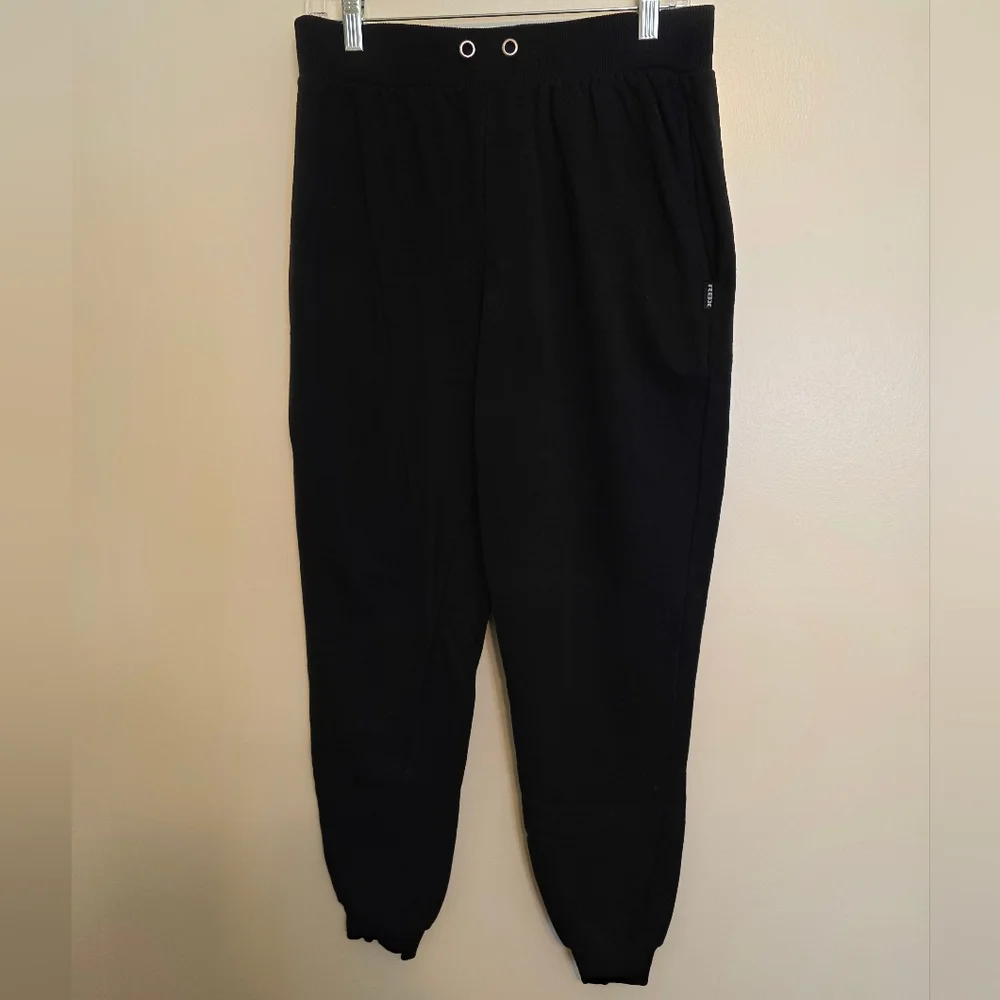 RBX Black Fleece Jogger Sweatpants, Size Large